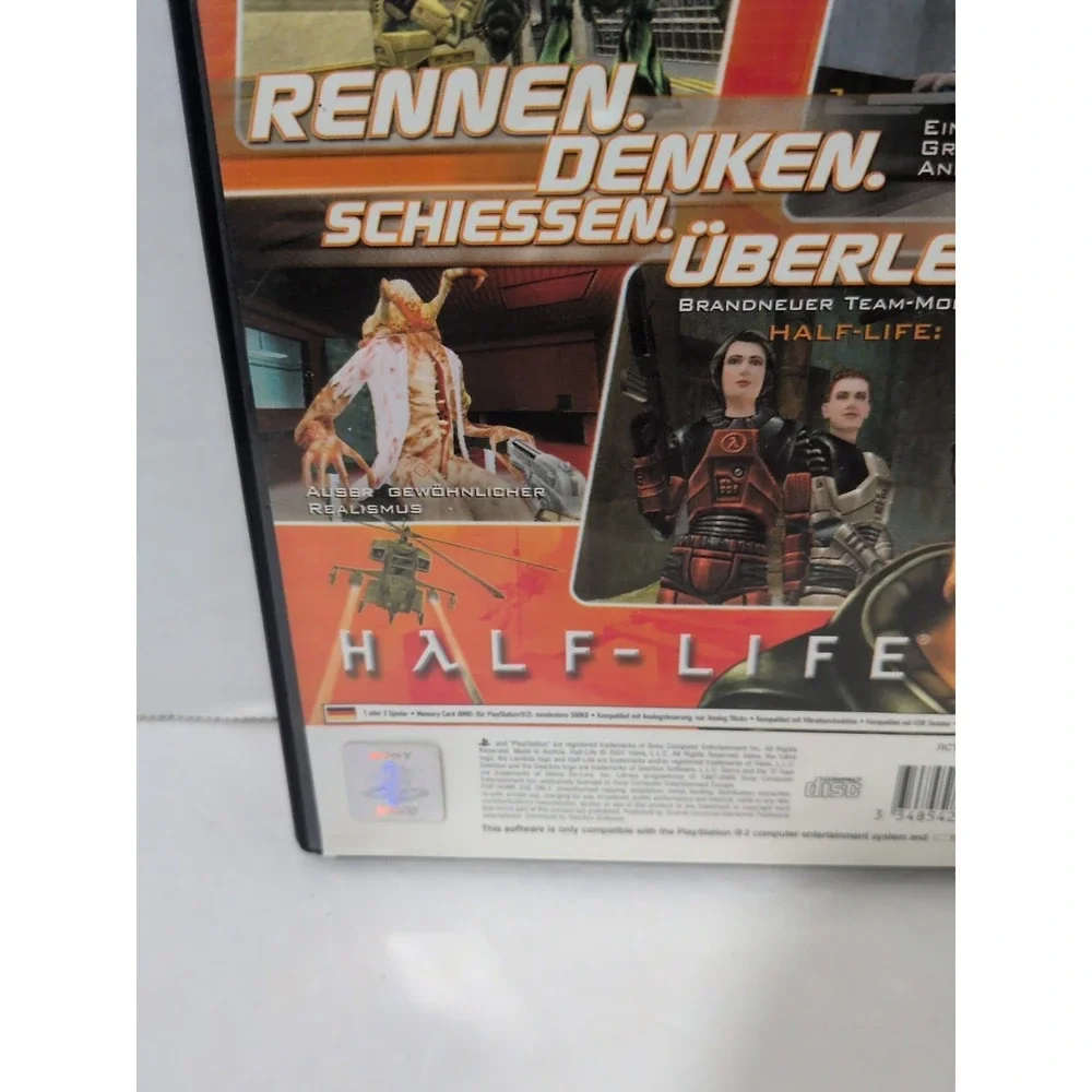 Half-Life (Sony PlayStation 2, 2001) Complete In Box German Pal